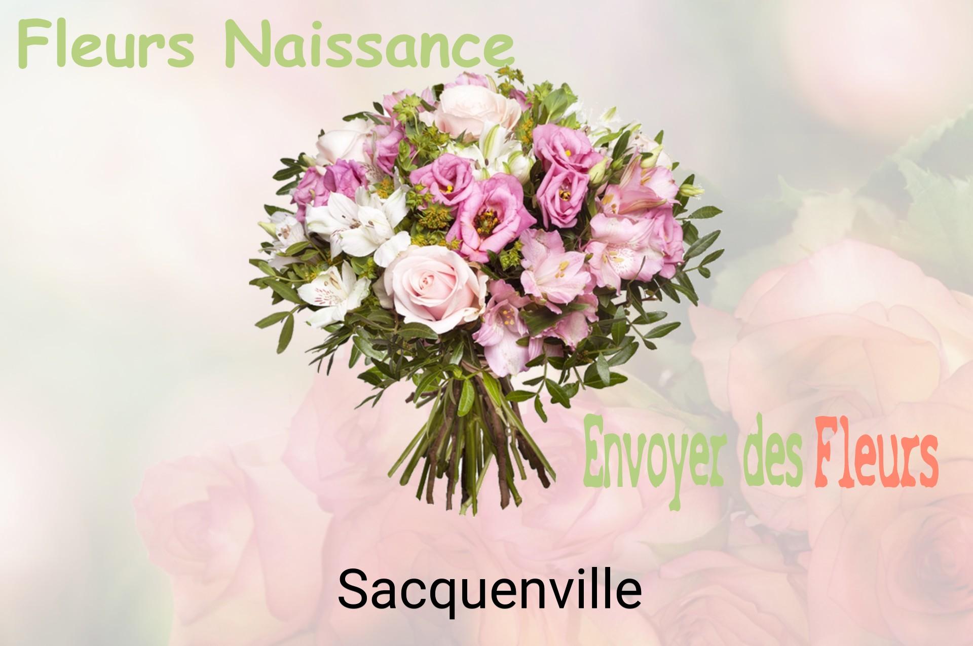 Bouquet de fleurs de naissance livré à Sacquenville